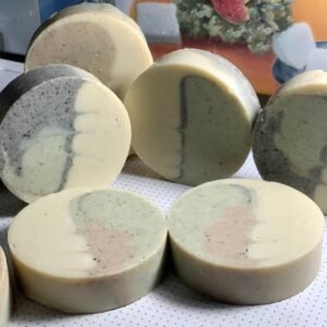 Круглое мыло со свирлами